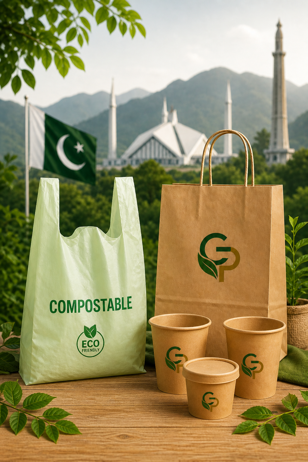 Compostable sustainable packaging bags